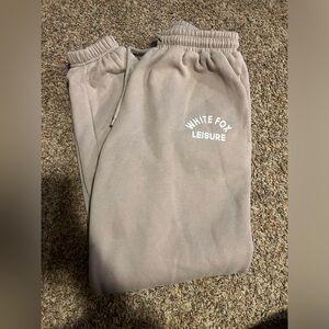 White Fox Sweatpants